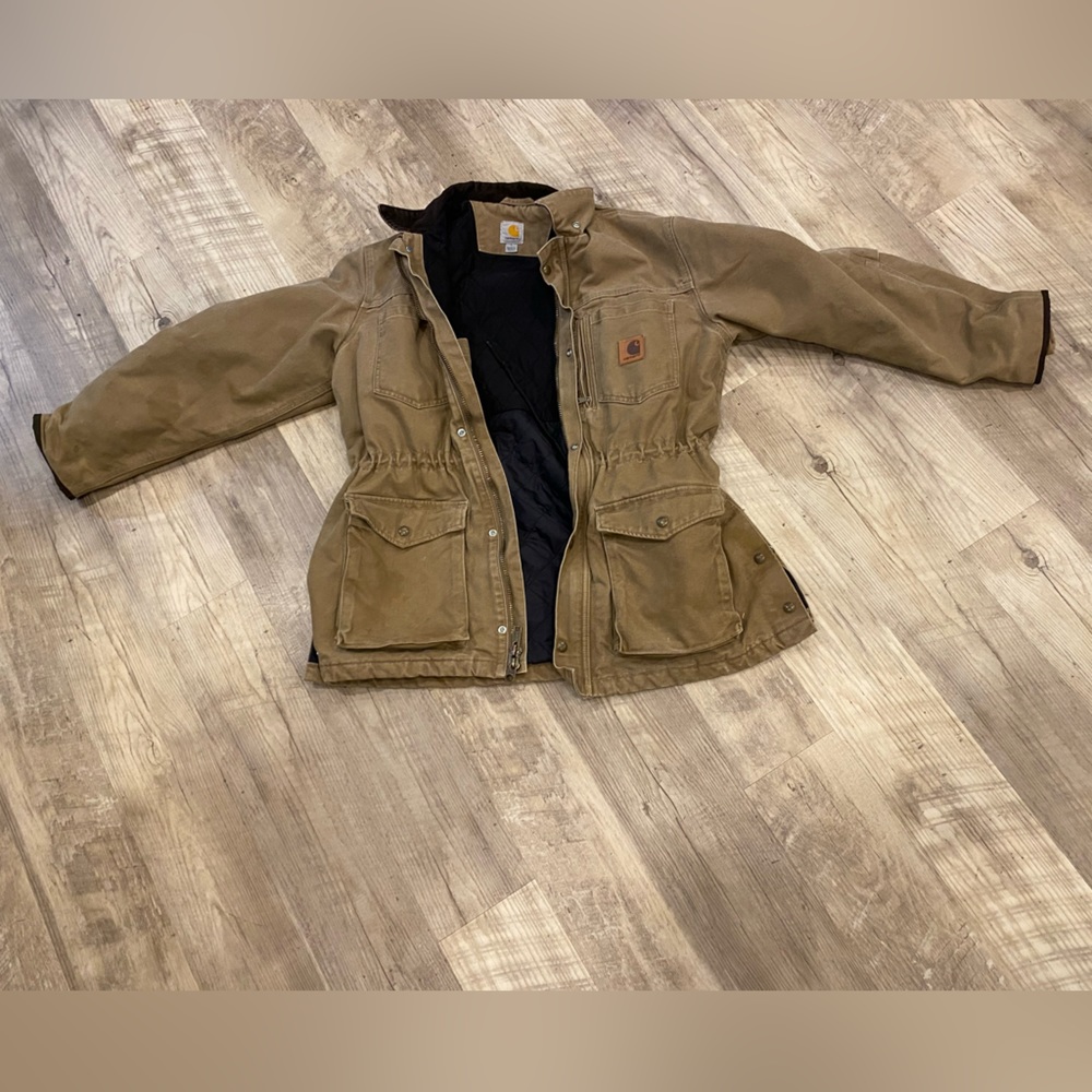 Carhartt vintage, trenchcoat coat jacket tan brown